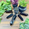 Zenkeeper 1PC Large Black Obsidian Crystal Points, Obsidian Crystal Tower
