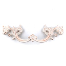 JETLAND French Provincial Drawer Pulls - 6-Pack, Ivory White, 3" Hole Centers, Vintage Shabby Chic Pulls for Dresser Nightstand Cabinet, PW1619W76