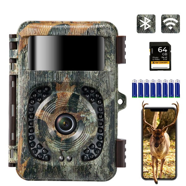 K&F Concept 48MP 4K WiFi Wildlife Camera Mobile Phone Transmission