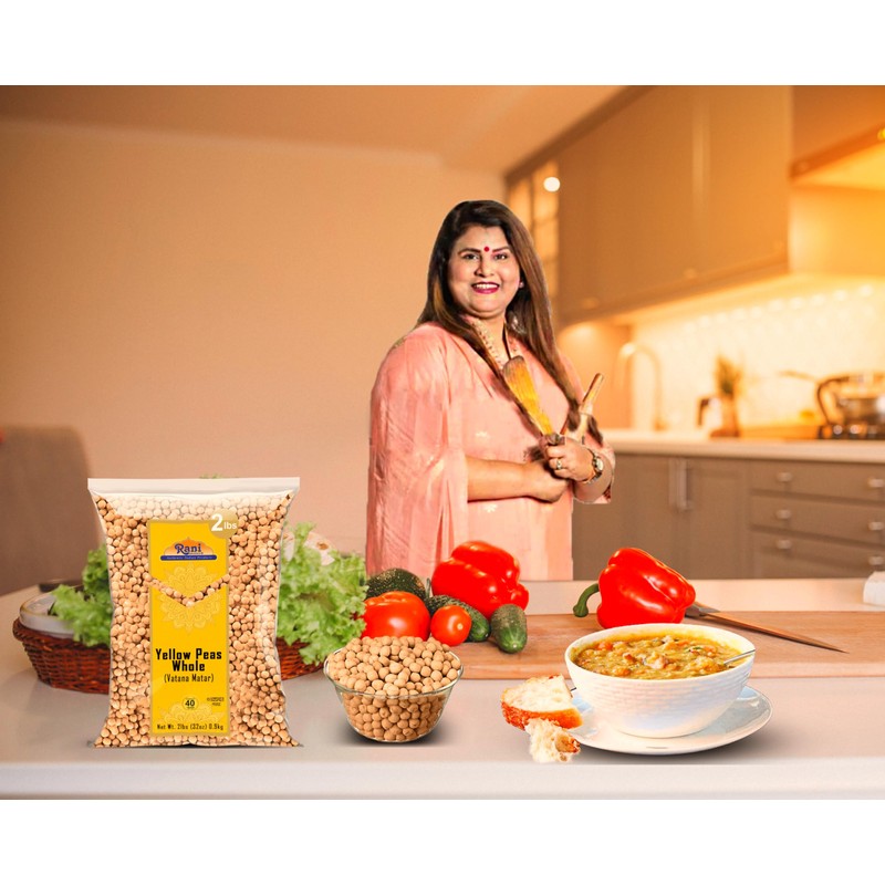 Rani Yellow Peas Whole, Dried (Vatana, Matar) 32oz (2lbs) 908g