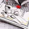 SHULI Soup Spoons for Kids, Stainless Steel Bouillion, Classic Spoons,