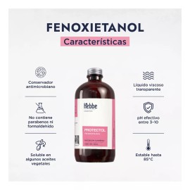 HEBBE COSMETICS CSVD8 Fenoxietanol Protectol Pe Co Conservante Cosmético 500 Ml