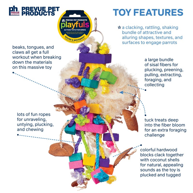 Prevue Pet Products Munchers Delight 3 Piece Bird Toy Bundle