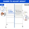 CALENBO White Board Dry Erase Board with Stand 36" X