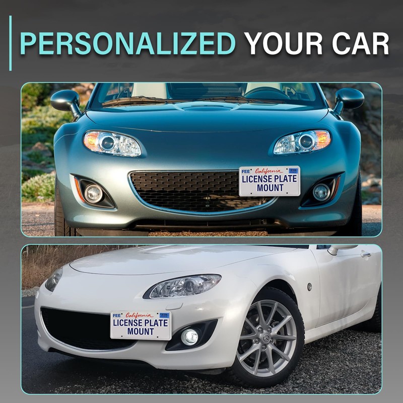 Front License Plate Holder Compatible with Mazda MX-5 Miata (NC)