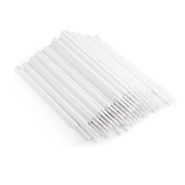 LUYING Makeup Tool, High Fiber, 100 Pieces, 1 Time, Ultra Fine Cotton Swabs, White Applicator, Cotton Swabs, Ultra Fine Cotton Swabs, Change Lip Lines for Eye Makeup, Use on Details (White)