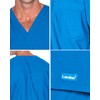 Landau Essentials Unisex Relaxed Fit 1-Pocket V-Neck Scrub Top 7502