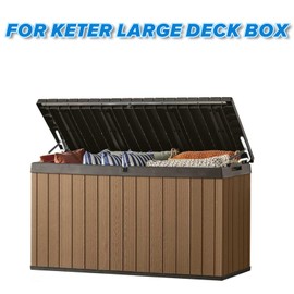 Easyhomie 2 Stück Deckelstützscharnier für Gartenbox, Hydraulic Gasdruckfeder für Brightwood Brushwood Westwood Eastwood Borneo Cortina Denali Darwin (Schrauben nicht im Lieferumfang enthalten)