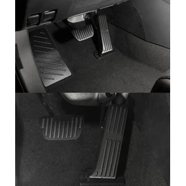 Blazeray for Toyota RAV4 RAV 4 XA50 2019 2020 2021 Accessories Non-Slip Aluminum Alloy Pedal Cover Automatic Motor No Drill Brake Gas Rest Pedals Accelerator Accessories 3pcs (Black)