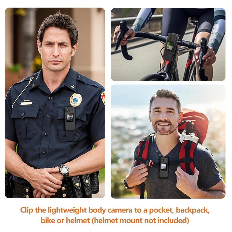 Hoestr A32 Body Camera 1080P Camcorder 180° Rotating Lens Motion