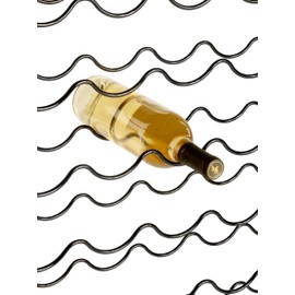 Oenophilia Alexander Wine Rack - 60 Bottle, Sturdy Metal Construction, Wobble-Free, Extra Large Standing and Wall Mount Wine Holder Storage, Measures 39.5" H x 22.5" W x 8" D