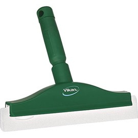 Vikan 77512 Squeegee,Fixed Head,Bench,10",PP/RB,Green