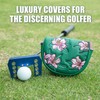 Golf Putter Covers OZ1 Mallet Putter Headcover Azalea Embroidery Leather