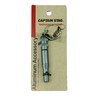 Captain Stag UM-1891 Aluminum Accessories Emergency Whistle with Emergency Requirements Writing Paper, Titanium Gray
