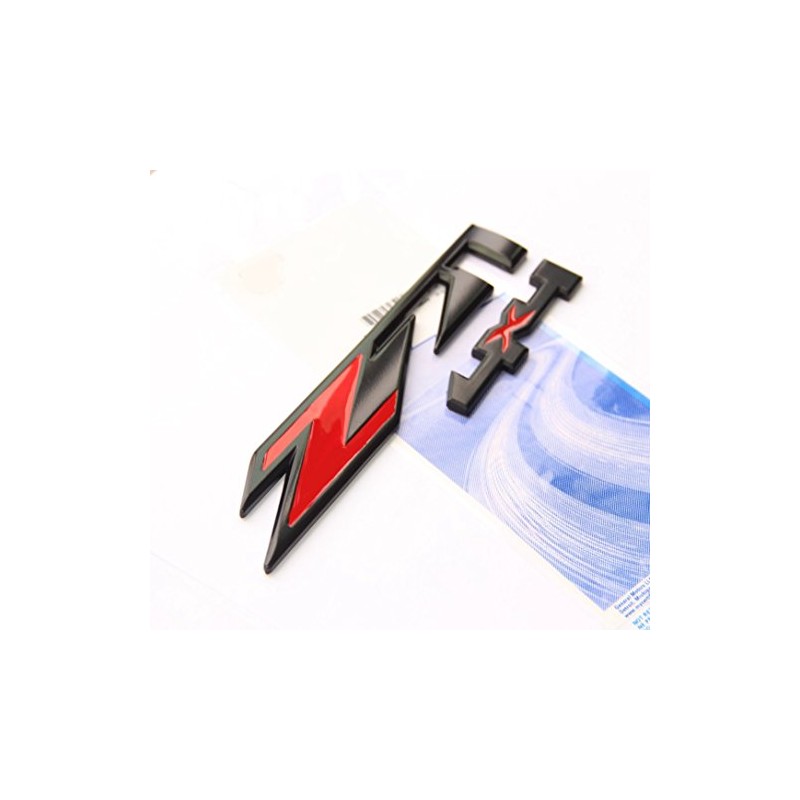 Yoaoo 2Pack OEM Black Red Z71 4x4 Emblems Badges Compatible