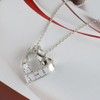 Koguxuix Fashion Jewelry Vintage Gold/Silver Tape Measure Twisted Heart Shaped