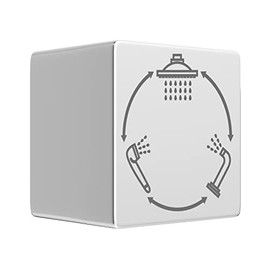 SR SUN RISE 3 Function Knob, Polished Chrome