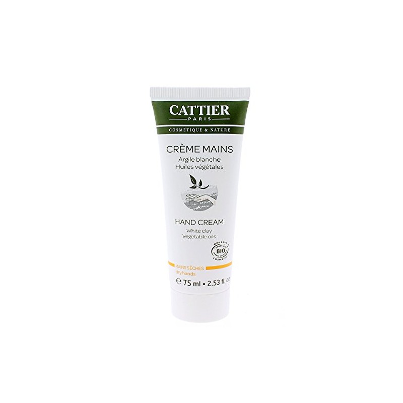 Cattier White Clay Hand Cream 75ml