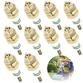 Pack of 10 Lawn Mowers Spark Plug Improve Fuel Efficiency, Reduce Fuel Emissions, for Various Brush Cutters, Lawn Mowers, Edge Cutters, Blowers, Brushcutters, Hedge Trimmers, Chainsaws, etc