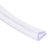 TA-VIGOR Trim Seal, Transparent PVC U-Seal Channel Edge Protector Sheet,