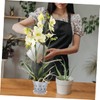 Abaodam 2 Sets Clear Plastic Orchid Pots of Breathable Planters