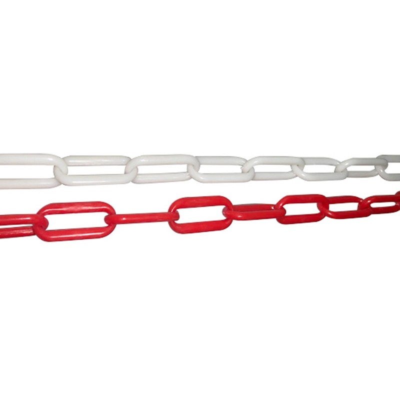 WinHub Plastic Chain10M x 6mm Red and White High Visibility