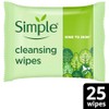 Simple Kind to Skin Cleansing Wipes waterproof makeup remover with