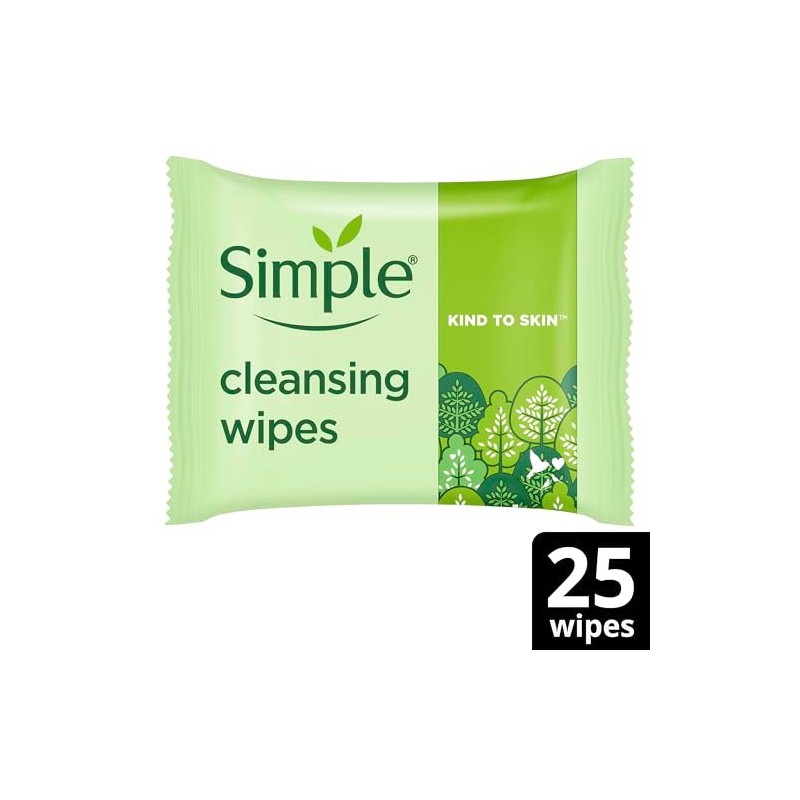 Simple Kind to Skin Cleansing Wipes waterproof makeup remover with