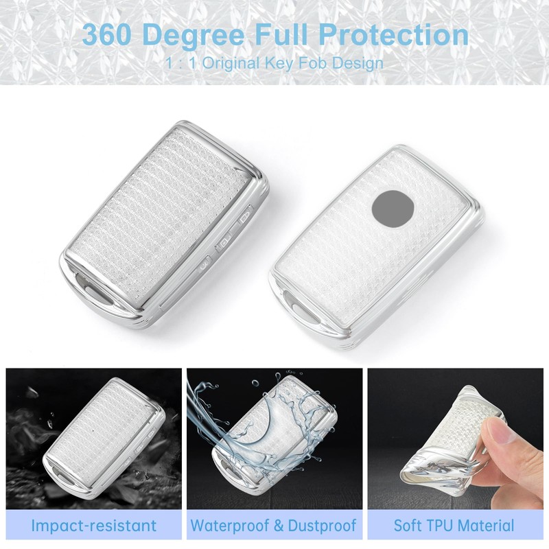 Pangpai Key Fob Cover for 2019-2022 Mazda 3, Mazda 3