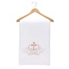 ESTAMICO My Baptism Baby Christening Dedication White Blanket with Embroidered
