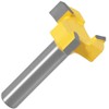 Router Bit 3 Flute Adjustable T Shape Woodworking Milling Cutter