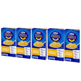 Kraft Thick and Creamy Macaroni and Cheese Dinner, 7.25 oz Box (5 Boxes)