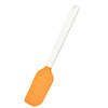 Fiskars Teigschaber mit Silikonkopf, Länge: 27,5 cm, Kunststoff/Silikon, Orange/Weiß, Functional