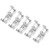 5Pcs Rotating Snap Stainless Steel Double Ended Antiknot Swivel Hook