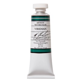 M. Graham 1/2-Ounce Tube Watercolor Paint, Viridian