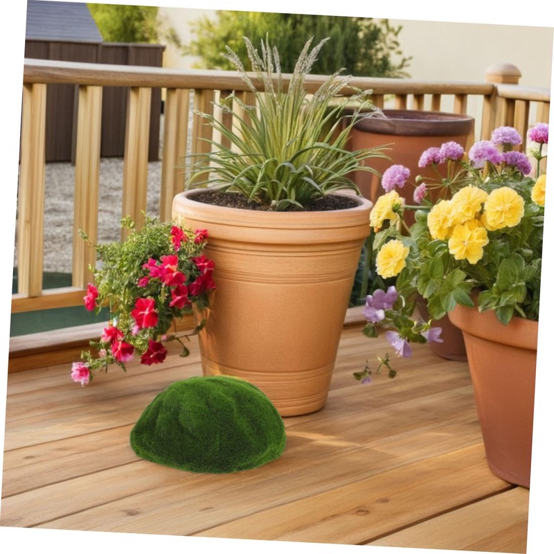 BESPORTBLE Moss Centerpiece Artificial Balls for Garden Cylindrical Decorative Balls