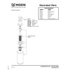 Moen Chrome Deck Mounted Kitchen Soap Dispenser with Above the