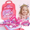 Ugaaiya Mochila Niña Maquillaje Juguete 21 Piezas Fingir Juguete