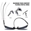 DUCO Sunglasses for Men Carbon Fiber Temples with Rectangular Polarized