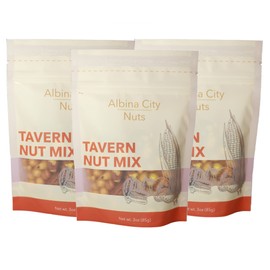 Albina City Nuts Tavern Nut Mix – Tasty Snacks, Handcrafted in Small Batches Using In-Season, Local Non-GMO Ingredients Free of Sulfites, Gluten, Artificial Flavors, and Preservatives – 3oz, 3 Pack