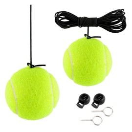 Aokdom 2PCS Garage Tennis Ball Parking Aid,Adjustable Strap Garage Ball for Parking&Collision Protection,Universal Garages Parkings Aid Includes Screw Hooks&Spring Clips Car Tools