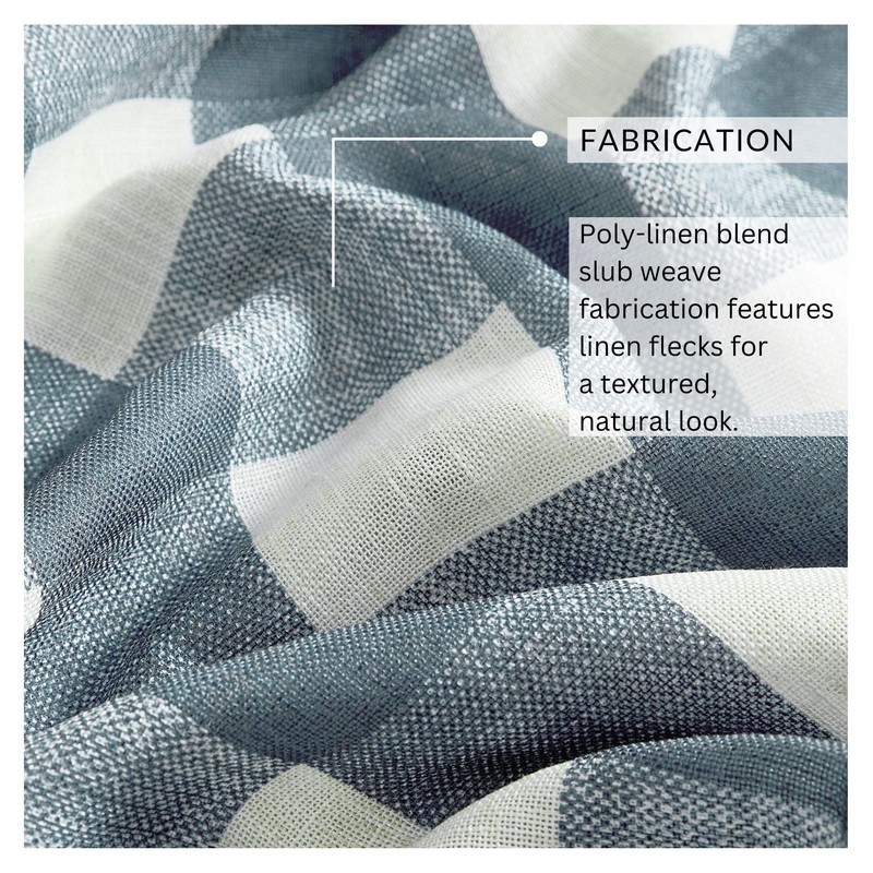 Elrene Home Fashions Farmhouse Living Grainger Buffalo-Check Blackout Window Curtain,