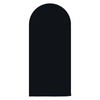 AIBIIN 3.3x7ft Solid Black Arch Shape Backdrop Stand for Wedding