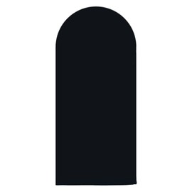 AIBIIN 3.3x7ft Solid Black Arch Shape Backdrop Stand for Wedding Ceremony, Birthday Party, Baby Shower, Banquet Decoration