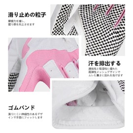 ZVCXOE Golf Gloves for Women, Both Hands, Women's, Fit, Durable, Design, Tight, Soft, Comfortable, Durable, Spring, Summer, Autumn, Blue, 7.5 inches (19 cm)