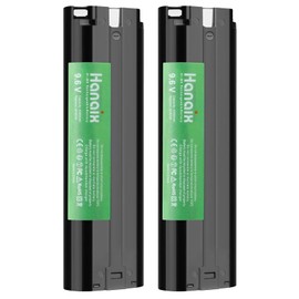 Hanaix 2 Pack 9.6V 4.0Ah Battery Compatible with Makita 9000 9033 6095d da391d kr23/43 9600 6096d 9001 9002 192696-2 193890-9 632007-4 Ni-MH Battery