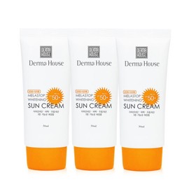 Derma House Whitening Sun Cream 50mlx3 pcs Whitening Wrinkle Improvement UV Protection Base Function SPF50+ Whitening Sun Cream 3 pcs / 더마하우스 화이트닝 썬크림50mlx3개미백 주름개선 자외선차단 베이스기능 SPF50+ 미백썬크림3개