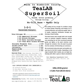 Potting Soil : TeaLAB Super Soil : NPK 1-2-1 : 1 Cubic Foot
