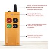 4-Channel Wireless 12V 24V Remote Control Switch Access Control Remote
