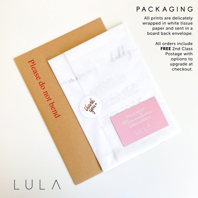 Lula Design TEACHER A4 or A5 UNFRAMED PRINT, School Leavers